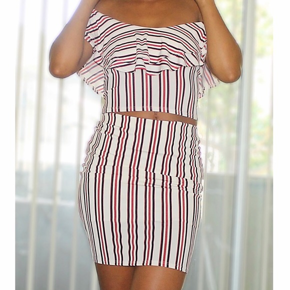 Striped two piece set - Picture 2 of 3